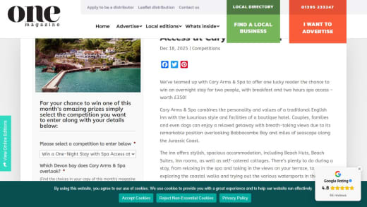 Overnight Stay With Spa Access