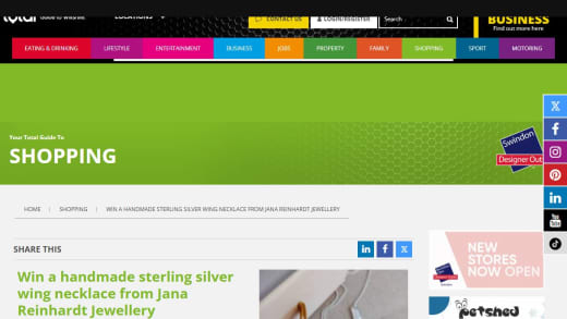 Handmade Sterling Silver Wing Necklace