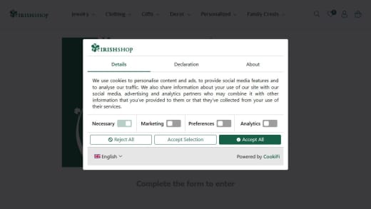 Gold Trinity Knot Pearl Irish Necklace