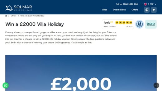Villa Holiday Voucher