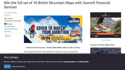 Full Set Of British Mountain Maps