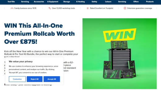 Sealey Premium 8-Drawer Rollcab and Tools