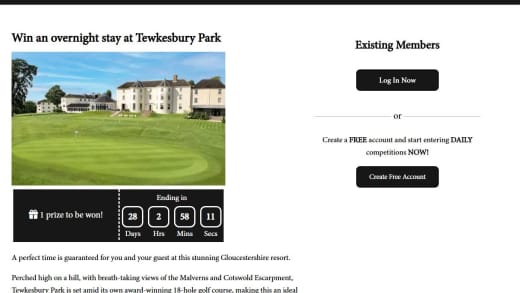 Overnight Stay At Tewkesbury Park
