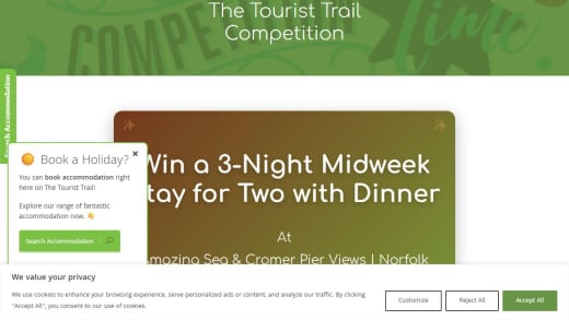 Midweek Stay With Dinner in Norfolk Apartment