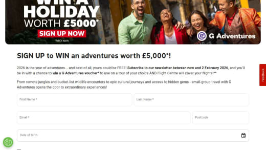 G Adventures Voucher and Flights