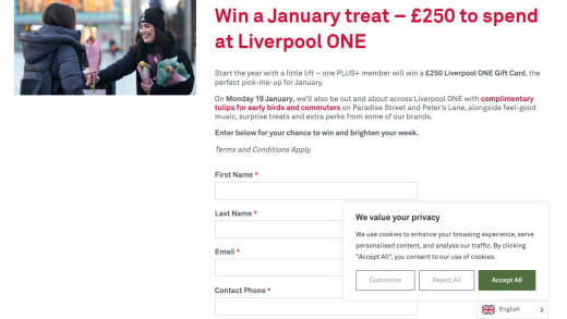 Liverpool One Gift Card