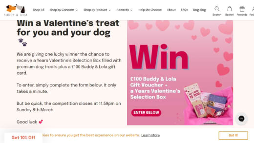 Valentine's Selection Box and Gift Card