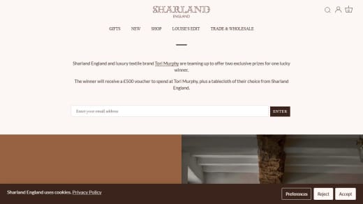 Tori Murphy Voucher and Sharland Tablecloth