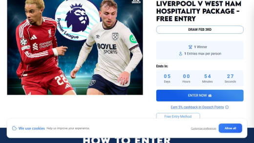 Liverpool V West Ham Hospitality Package