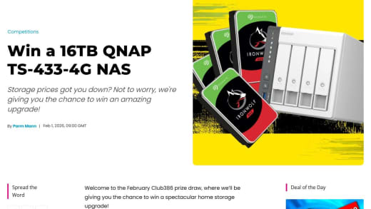 QNAP TS-433 NAS with 16TB Storage