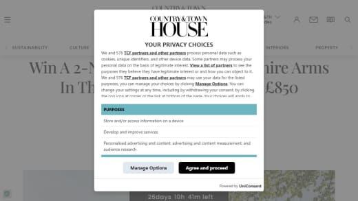 Two-Night Stay At The Devonshire Arms