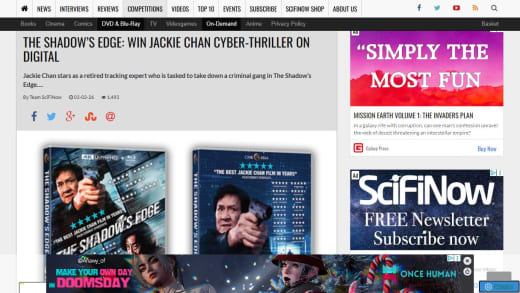 Apple TV Code for 'The Shadow's Edge' Movie