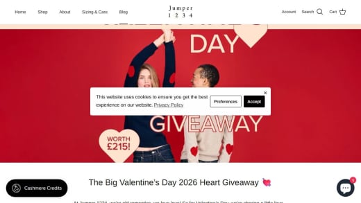 Cashmere Heart Patch Crew Jumper