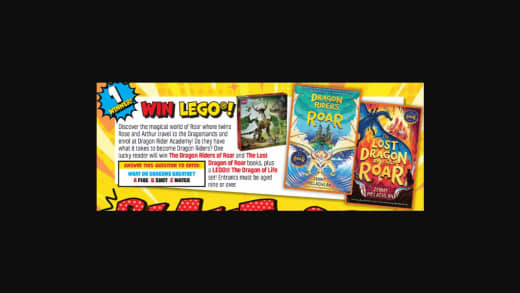 Dragon Themed Lego Set And Books