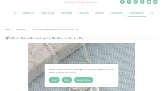 Jana Reinhardt Tiny Hummingbird Necklace