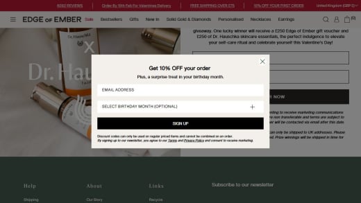 Edge Of Ember Gift Card and Dr. Hauschka Skincare Set