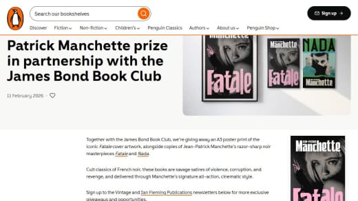 Exclusive Jean-Patrick Manchette Prize