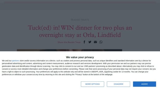 Dinner For Two Plus An Overnight Stay With Breakfast