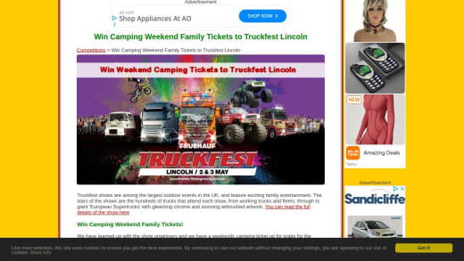 Family Camping Weekend Ticket for Truckfest Lincoln
