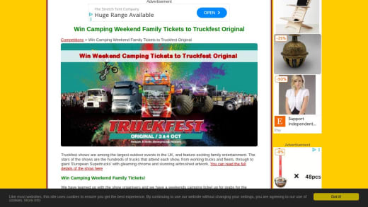 Family Camping Ticket for Truckfest Original