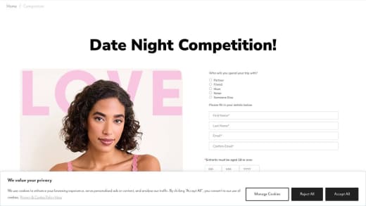 Overnight Stay and Gift Cards