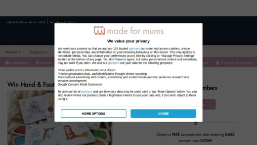 Hand and Footprint Memory Book and Ink Pads Set