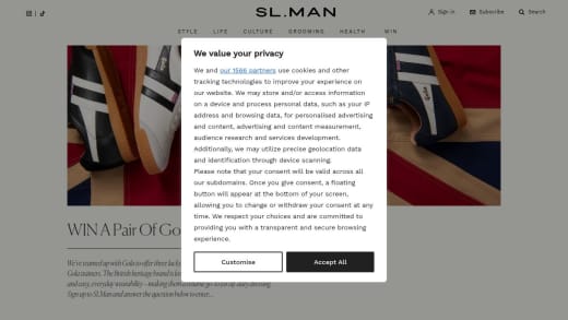 Pair Of Retro Mens Trainers