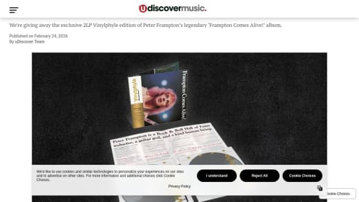 Exclusive Vinylphyle Edition of Peter Frampton's 'Frampton Comes Alive!'