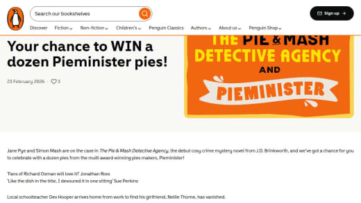 Pieminister Pies and Detective Novel