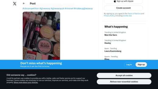 Rimmel Makeup Collection in Two Bum Bags