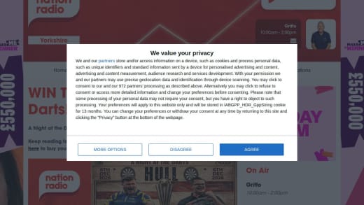 Pair of Tickets to A Night at the Darts