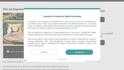 Stay and Dining Experience at Hotel Indigo Exeter