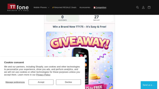 Ttfone Tt175 Dual Sim Simple Mobile Phone