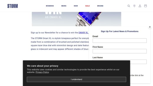 Omari Xl Lazer Blue Watch