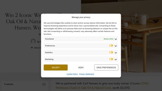 Pair Of Iconic Wishbone Chairs