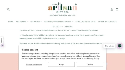 Mother's Day Blessing Box