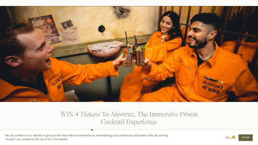 Tickets To Alcotraz Prison-Themed Speakeasy Experience