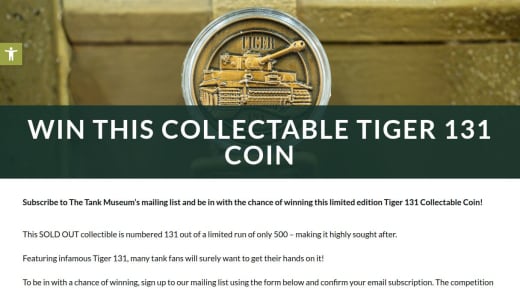 Limited Edition Tiger 131 Collectable Coin