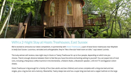Two Night Stay at Hoots Treehouses