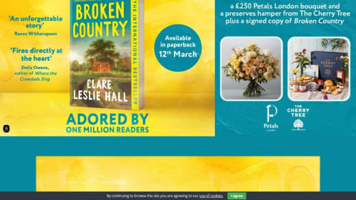 Petals London Bouquet, Cherry Tree Preserves Hamper, and Signed Book