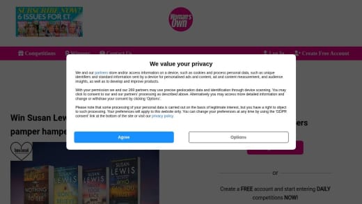 Susan Lewis Cristy Ward Book Series and Pamper Hamper