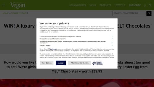 Vegan Strawberry Easter Egg