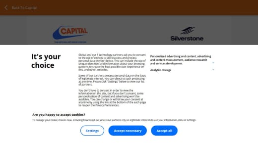 Formula 1 British Grand Prix Weekend Experience and Cash