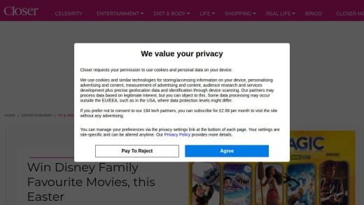 Bundle Of Disney Family Favourite Movies On Blu-Ray