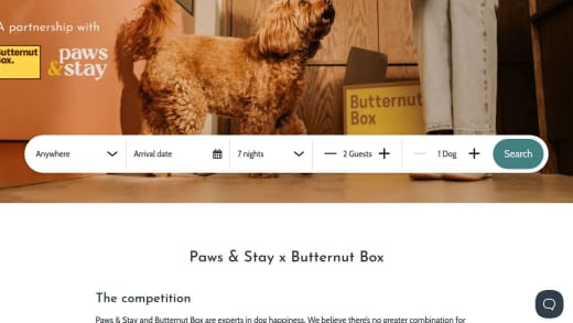 Paws & Stay Gift Card And Butternut Box Meals Supply