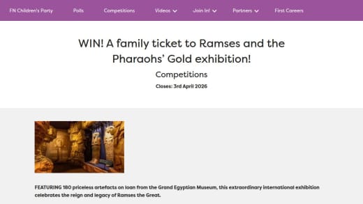 Family Ticket To Ramses And The Pharaohs' Gold Exhibition