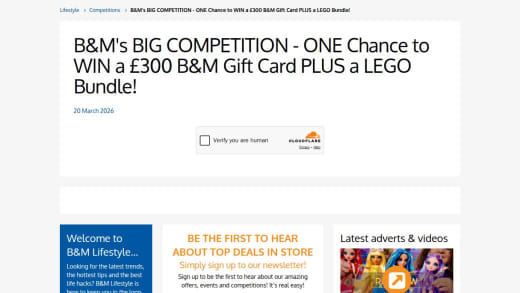 B&M Gift Card and Lego Set Bundle