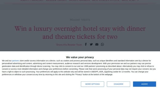 Overnight Hotel Stay With Dinner And Theatre Tickets For Two