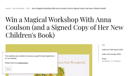 Signed Book and Children's Workshop with Author
