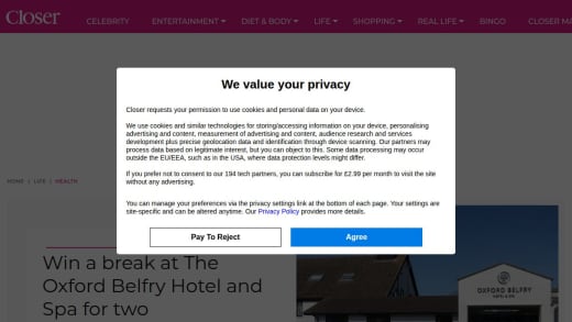 Break At The Oxford Belfry Hotel And Spa